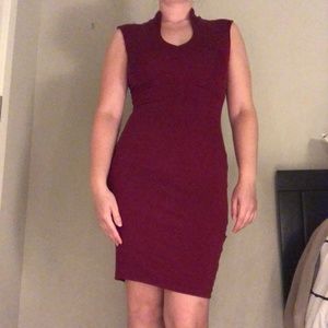 Maroon Evening Dress